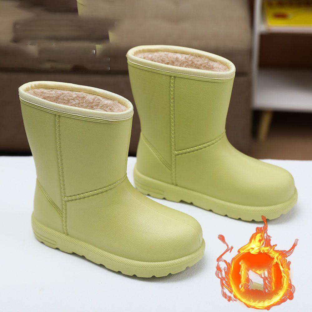 Dames Vinter Vanntette Snøstøvler Dames Varme Utendørs Korte Støvler Sklisikre Midtlegg Tykkere og Plysj