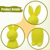 22cm Flocked Bunny Easter Decoration Decor, Festive Decor Flocking Figurine for Party
