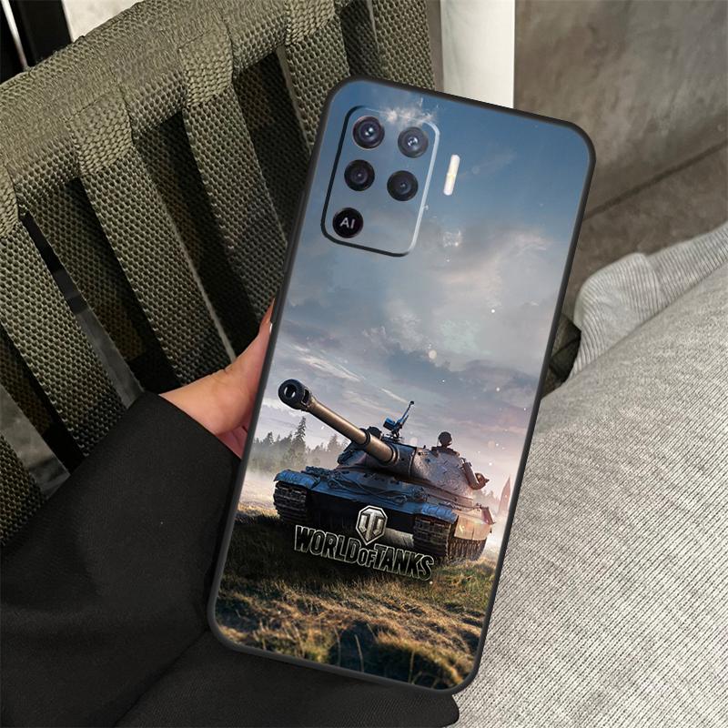 World Of Tanks Case For OPPO A78 A77 A17 A15 A52 A72 A91 A93 A5 A9 A54 A74 A94 A53s A54s A57s A16 A76 A96