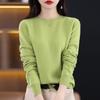 Pullover Casual in Maglia da Donna Autunno e Inverno Morbido e Caldo Manica Lunga Base Girocollo