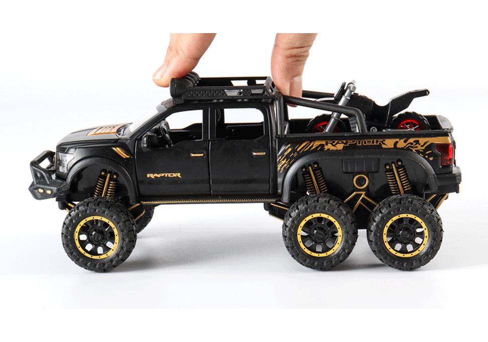 1:28 Die-cast Raptor F150 Toy Truck - Alloy Off-road Vehicle Model for Children