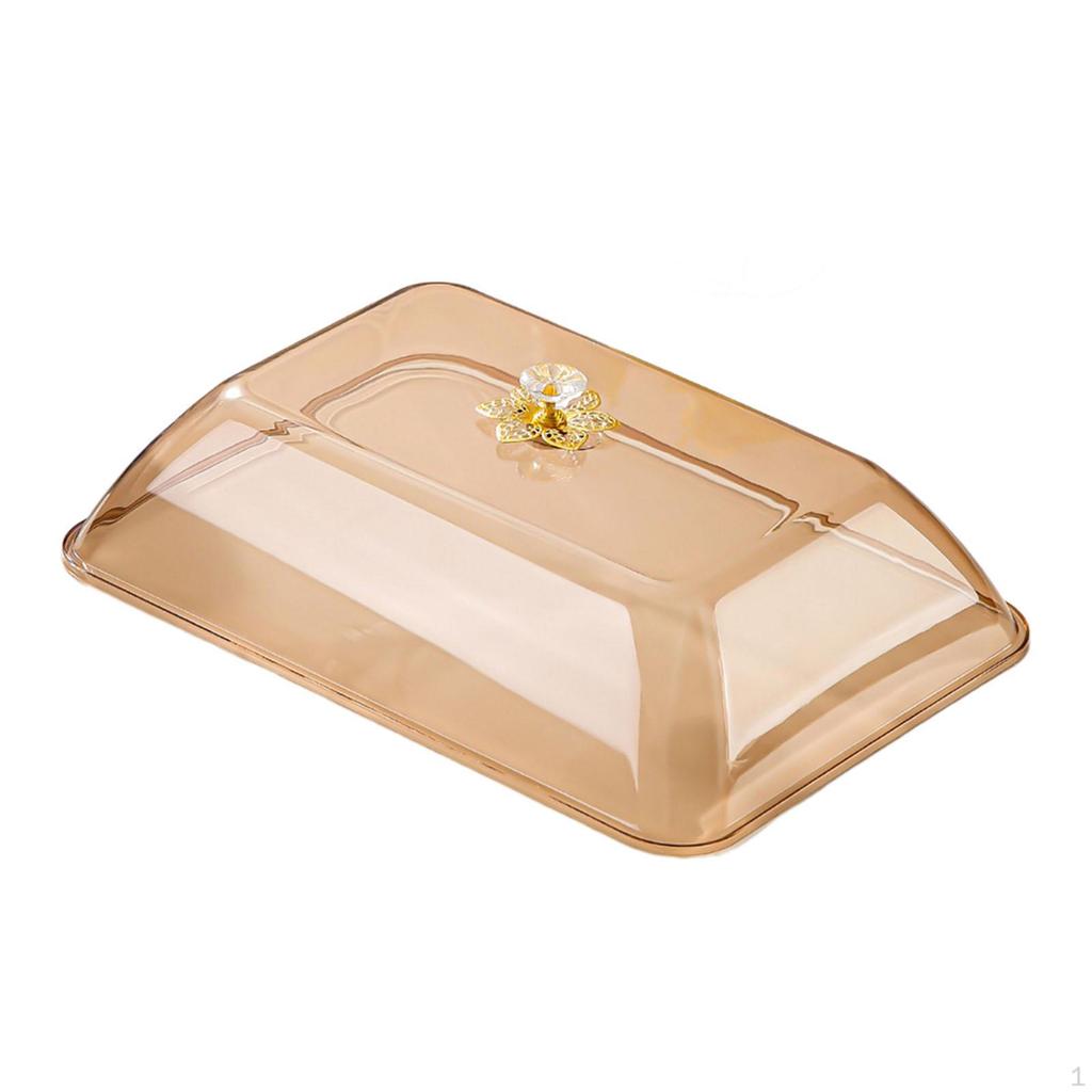 Cake Cover Food Rectangular Reusable with Handle Sturdy Lightweight Dome Lid Multifunctional