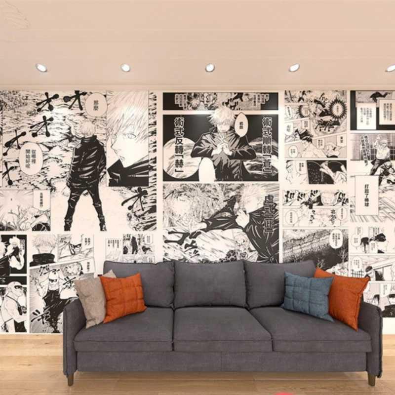 

Японское Аниме Популярные Самоклеящиеся Наклейки на Стену Обои Украшение Комнаты Gojo Satoru,20 Papers