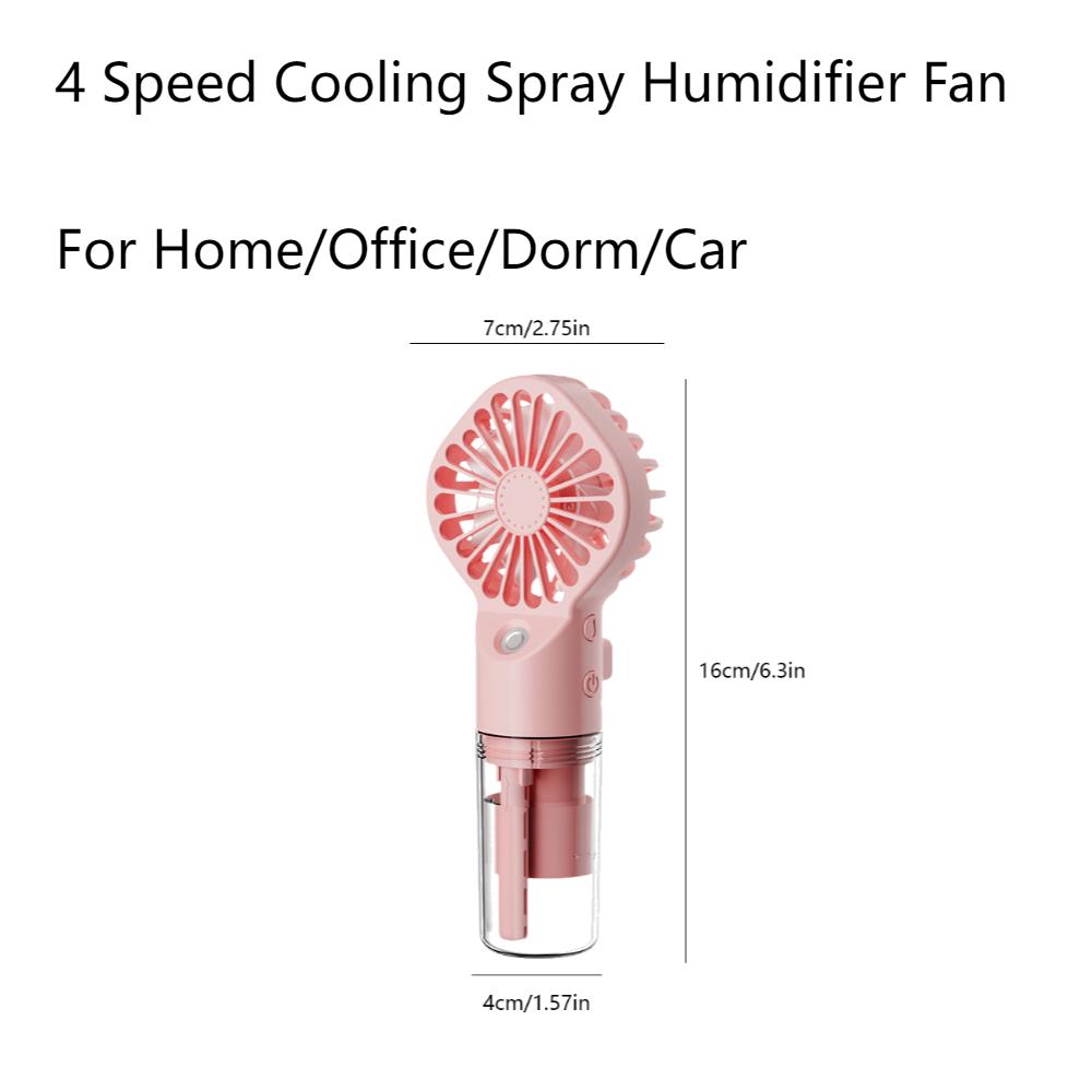 

Foldable Fan Pocket Fan DC5.0V/2.0A 3600mAh 100 Speeds Adjustable Pocket Fan for Outdoor Activities Working Car Accessories рожевий