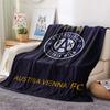 Coperta di Flanella Stampata FK Austria Vienna, Alta Qualità, Confortevole per Tutte le Stagioni, Arredamento per la Casa, Calore e Comfort