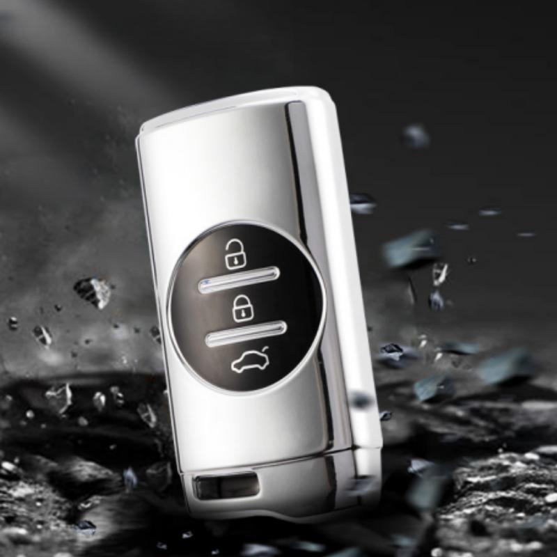 TPU Bilnøkkeldeksel for Chery Tiggo 8 Arrizo 5 7 Pro EQ7 5x 3x Tiggo 7 Smart Holder Ring Beskyttelsestilbehør Skall