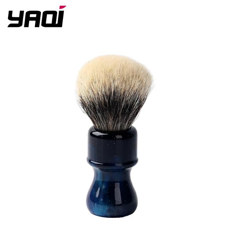

YAQI 24MM Mysterious Space Color Handle Two Band Badger Hair Knot Men Shaving Brush Provide Durability Comfortable Shaving
