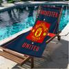 Manchester Football Print Beach Towel, Versatile Lightweight Absorbent Beach Towel for Pool Surf Yoga Bathroom, Perfect Birthday Holiday Gift