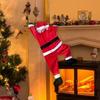 Climbing Design Santa Hanging Ornaments Hanging Style Flannel Clothes Hanging Santa Decorations Santa Figure Christmas Ornaments