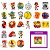 50 Stickers Baseball Softball Sports Stickers Diy Can Be Repeatedly Pasted Waterproof Gu Card Sticker