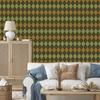 Autumn Plaid Wallpaper Yellow and Gold for Living Room and Bedroom 50x1000