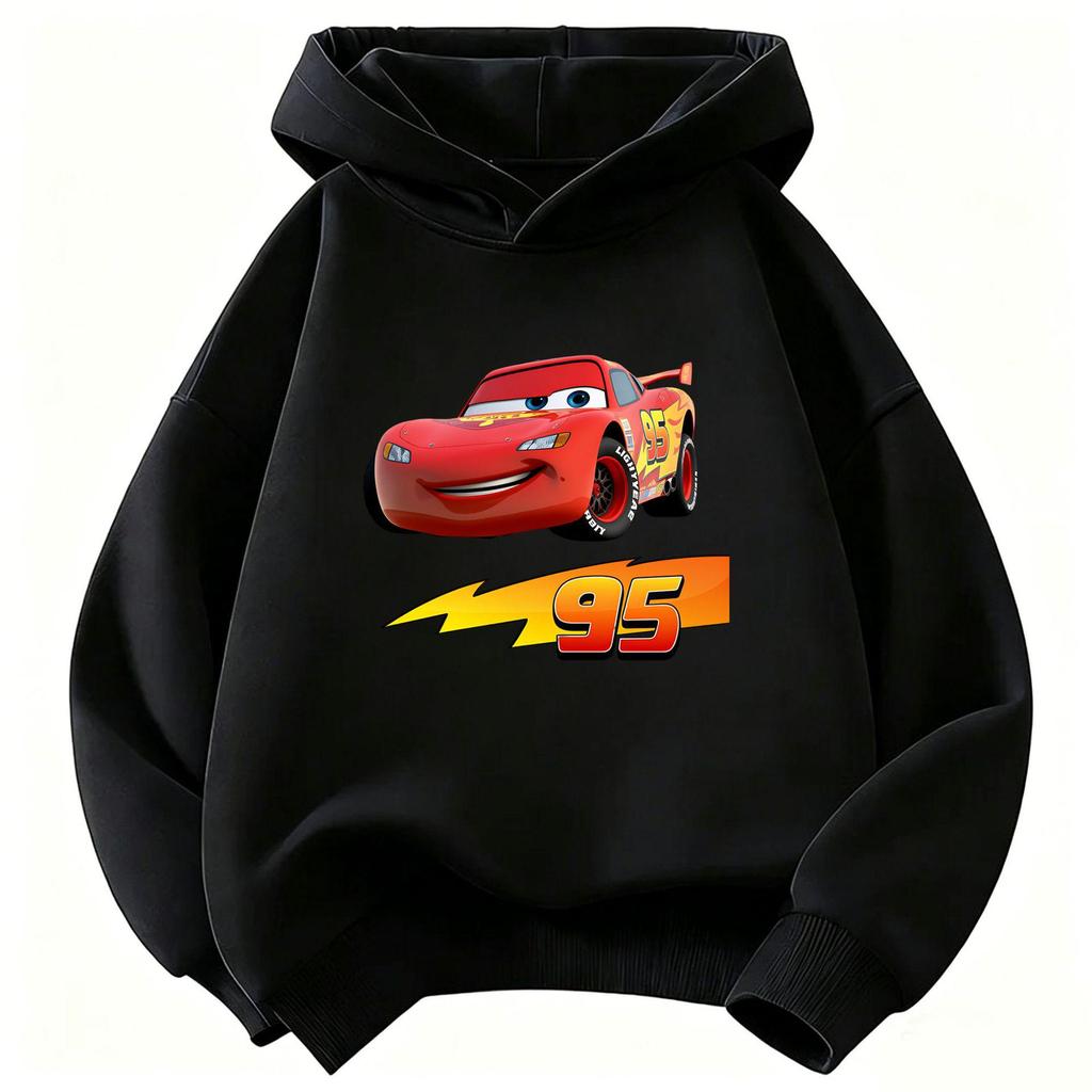 Cars Lightning McQueen Boys' Casual Cartoon Hoodie