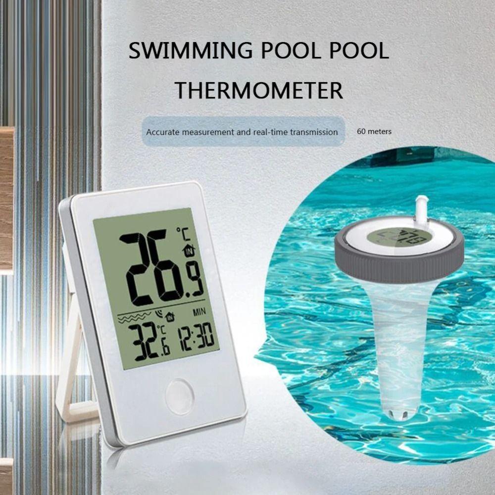 Maintenance-Free Floating Pool Thermometer Clear Scale Display Water Temperature Thermometer  Spa