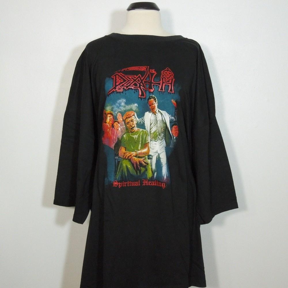 

DEATH Spiritual Healing 5XL T-Shirt Black Mens Band Logo Unisex T-Shirt S