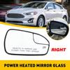 RH Passenger Side Rear View Heated Mirror Glass For Ford Fusion 13-20 White PUS