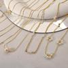 Elegant Freshwater Pearl Necklace, Non-Fading Titanium Steel, Sweet & Sophisticated Women's Clavicle Chain.