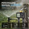2 Zone Programmable Automatic Irrigation Timer Garden Water Timer with Rain Delay Manual/Auto Mode Watering for Lawn Yard