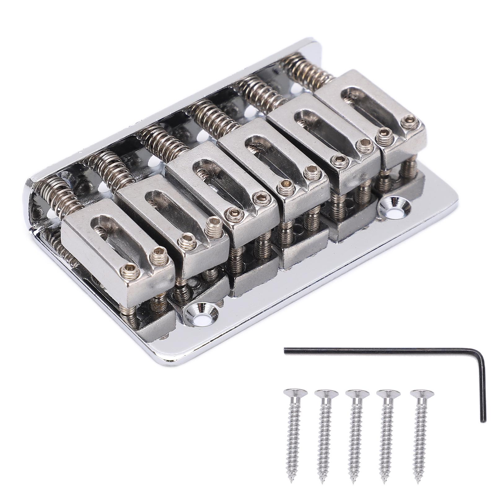 Guitar Bridge 6 String Top Loading Design Electric Instrument Replacement Parts