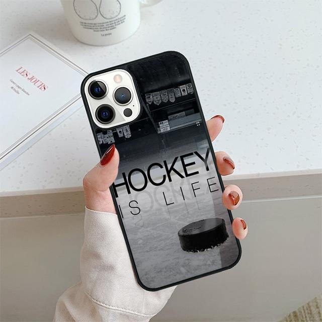 Hot Sport Ice Hockey Phone Case For iPhone 17 Air 14 15 16 13 12 Cover For Apple 14 15 16 Pro Max Plus Coque