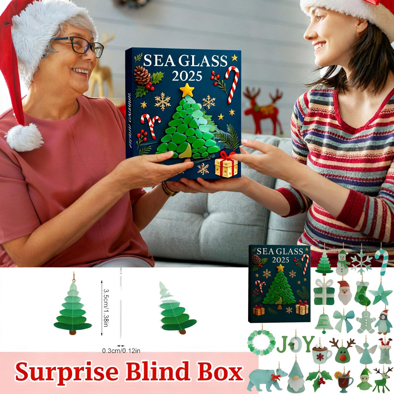 

2D Плоский Акриловый Мистери Бокс 24 шт. Подвеска с Коробкой в Виде Самолета Забавный Рождественский Календарь Обратного Отсчета One Size