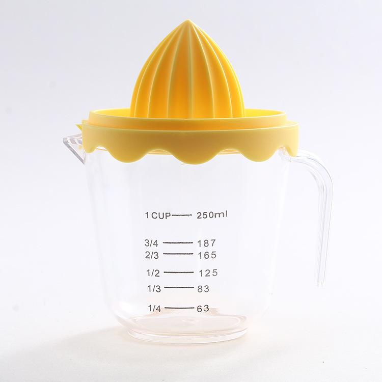 New Manual Fruit Juicer with Measurement Markings: Perfect for Home Kitchen Use