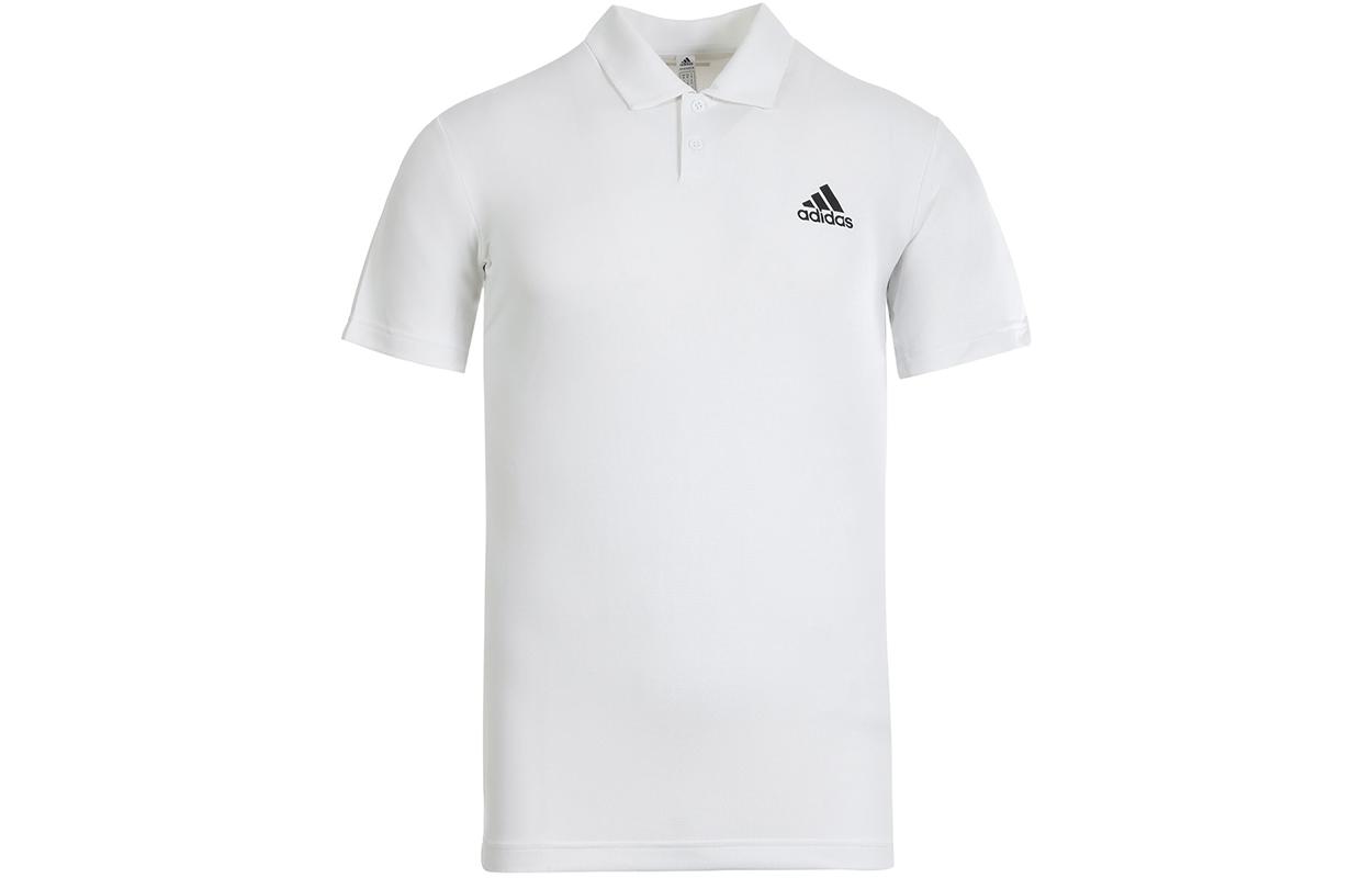 

Adidas Polo Shirts Men s White Polo Collar Moderate Straight Fit GL5813 XXL