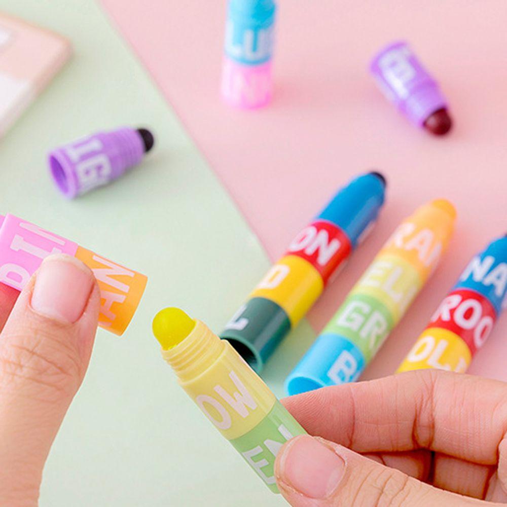 Crayon Student Stitching Color Pen Painting Pens Solid Fluorescent Pen Highlighter Marker Pen
