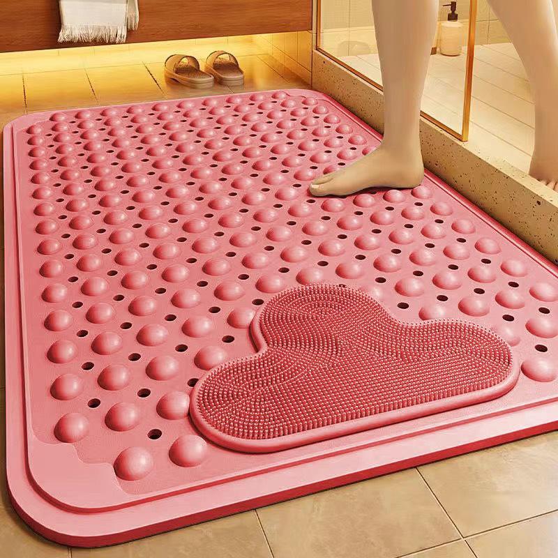 Eco-friendly Non-Slip Bathroom Mat for Shower - Safe for Children, Elderly, and Pregnant Women