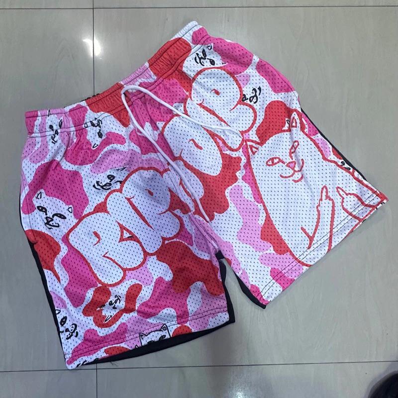 CAT Star Muay Thai Training Kickboxing Boxing Print Shorts Martial Art Boxer Unisex Men Women Kid Pants Fighting Fitness Gym Sport Workout