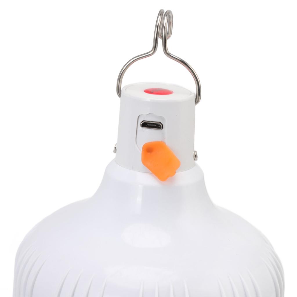Outdoor LED USB Rechargeable Light Bulb 120W Portable Emergency Light Bulb with Hook for Night Market Stalls Household Power Failure