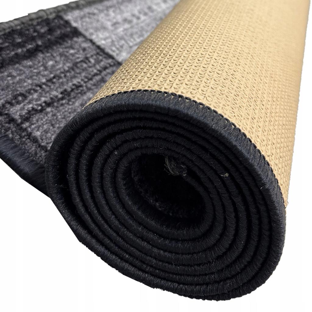 [5] IMPERIA GRAU 100x180cm Rutschfester Teppich D7520