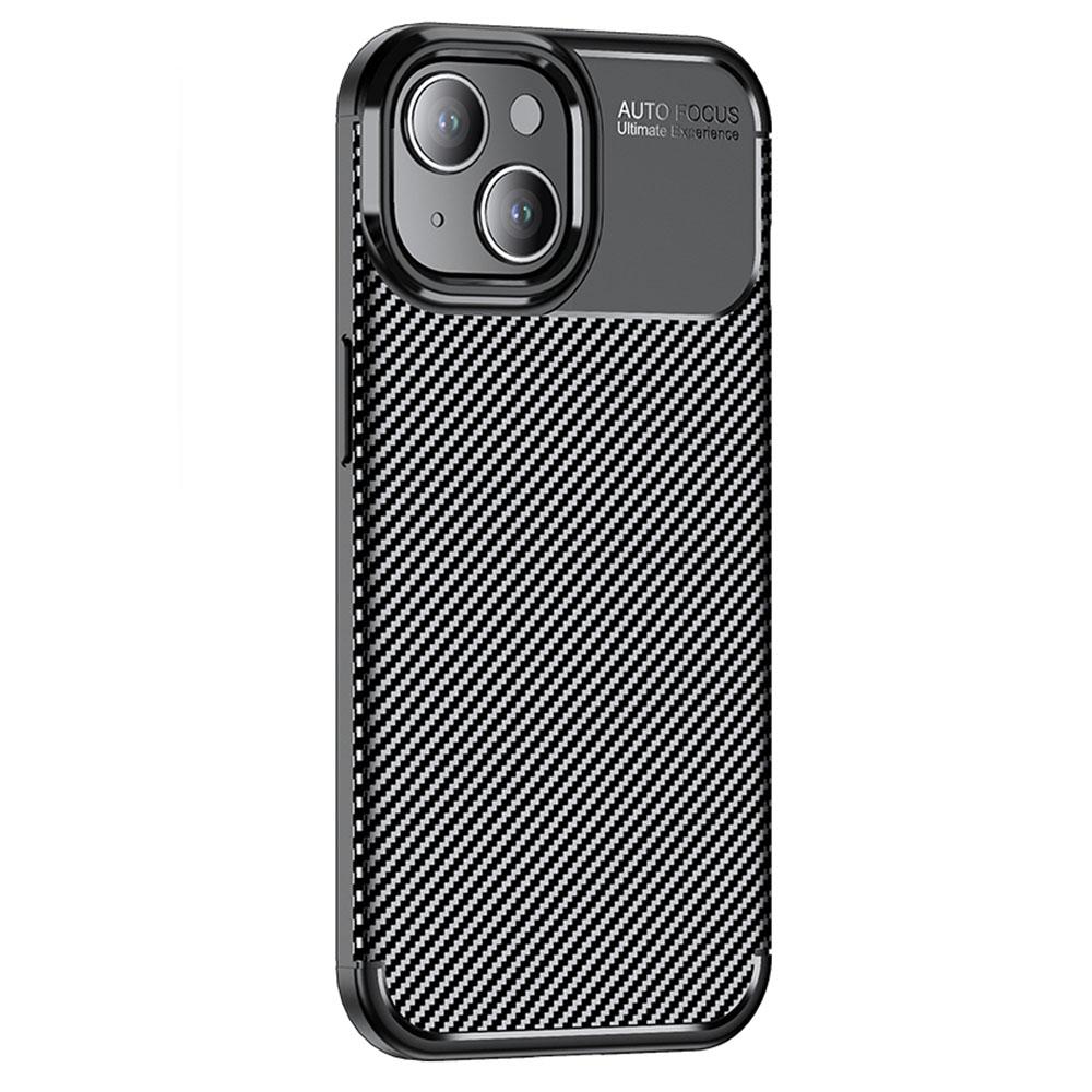 

Carbon Fiber Texture TPU Case for iPhone 15,Anti-scratch Protective Phone Cover A