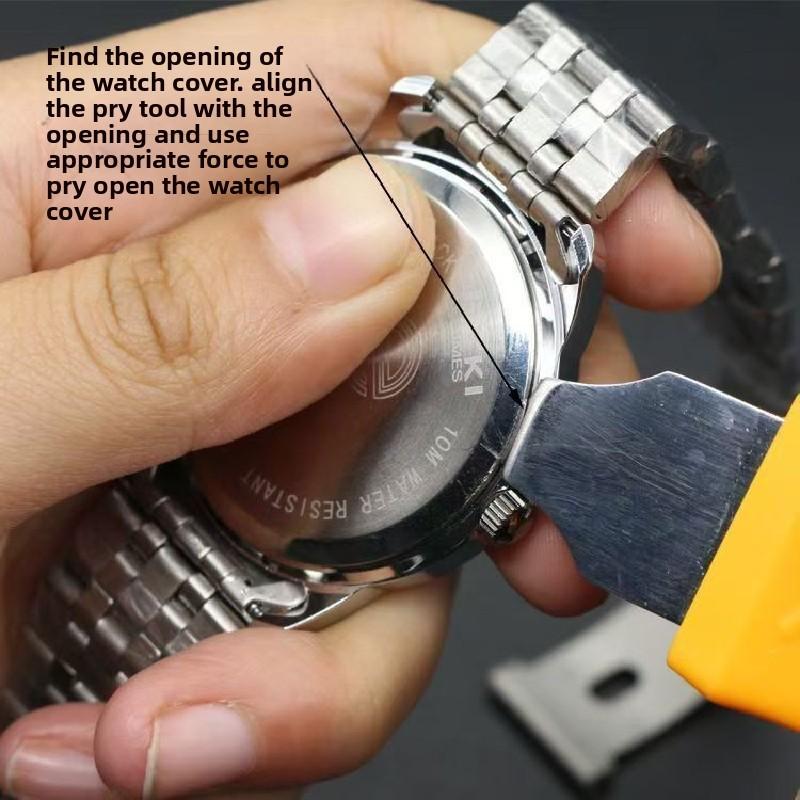 Watch Case Opening Tools With Alloy Steel Pry Bars For Diy Repair And Adjustment