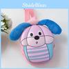 Single Cartoon Kids Shoulder Chest Bag With Cute Dog Print And Plush Design Ear