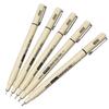 FsAlisa Milli Needle Line Set of for Line Sign Pen, Black, Water-Based, Pen, Waterproof, Ultra-Fine, 0.05-0.7mm Diameter, 5, Illustrations, Manga,