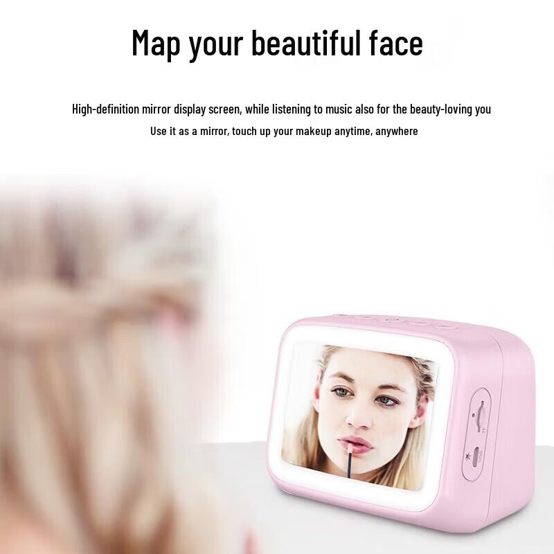 Multifunction Mirror LED Clock Bluetooth Speaker
