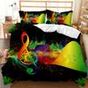 Abstract Duvet Cover Set Watercolour Painting Colourful Comforter Cover King Queen Size for Boys Girl Teen Polyester Bedding Set