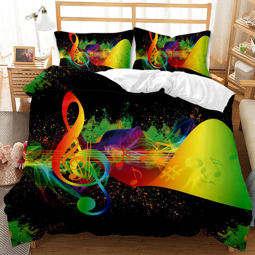 Abstract Duvet Cover Set Watercolour Painting Colourful Comforter Cover King Queen Size for Boys Girl Teen Polyester Bedding Set