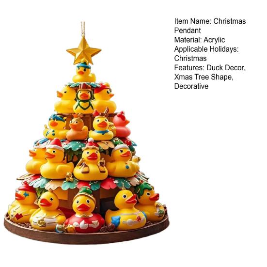 Christmas Pendant Duck Decor Holiday Party Favors Gift Festive Atmosphere Home Office Party Decorative Ornament