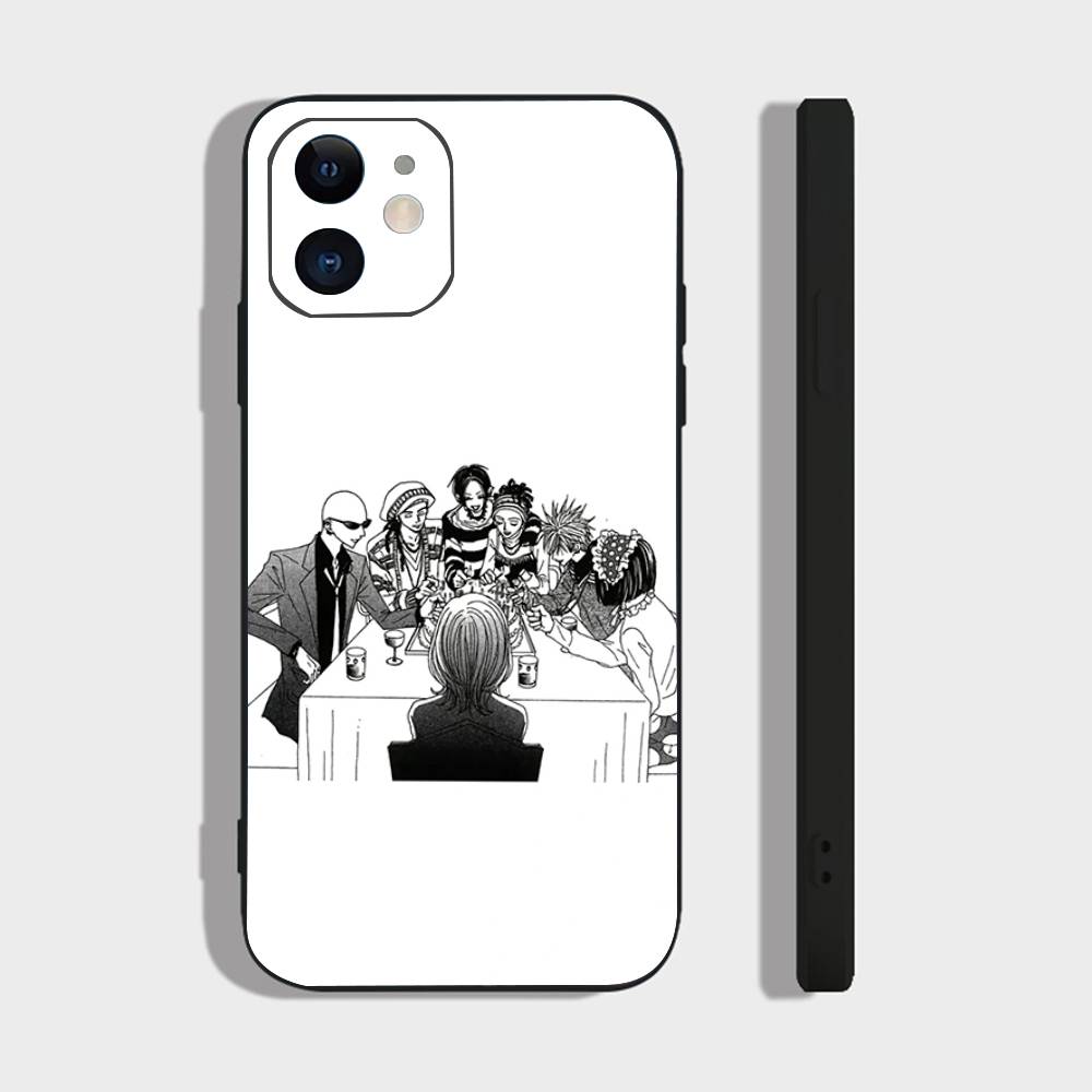 

NANA Anime Black And White Color Phone Case For IPhone 17 Air 16 15 14 13 Pro Max 11 12 Black Silicone Cover IPHONE 17PROMAX