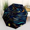 1pc Galaxy Swirls Automatic Open/close Folding Compact Umbrella, 8 Rib Sturdy Canopy, Lightweight Portable, Everyday Use, Gift,,091