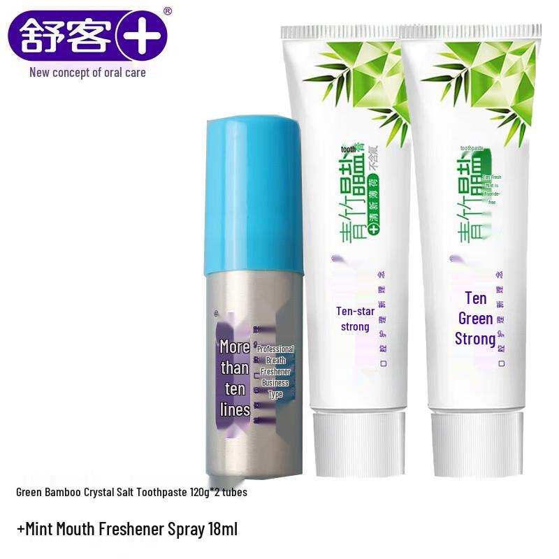 

Shuke Green Bamboo Toothpaste & Mint Mouth Spray Oral Care Set
