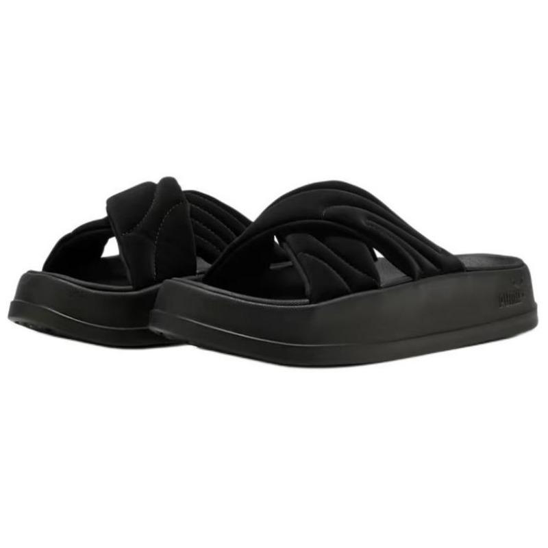 Puma Leadcat Women Comfort Versatile Cushioned Slide Sandals Black 400340-01