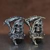 Grim Reaper Skull Brass Knife Beads EDC DIY Paracord Woven Bracelets Lanyard Pendants Accessories Outdoor Tool Hangings Charms