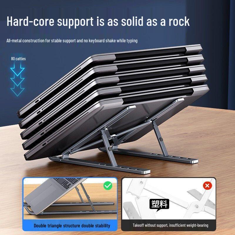 Foldable Aluminum Laptop & Tablet Stand N3 - Portable & Invisible Design