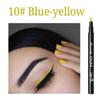 12-Color Matte Eyeliner Easy-To-Pigment Smooth Liquid Eyeliner Pen Non-Smudge Long-Lasting Fine Nib Liner Makeup Quick-Drying