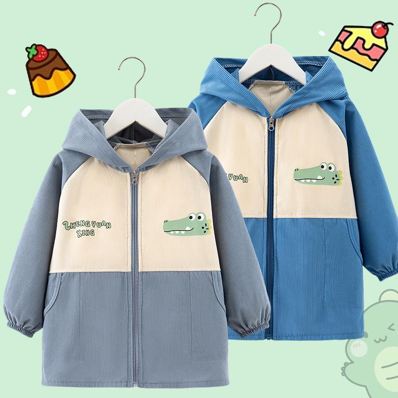 Dziecięcy Kombinezon Puchowy Średni i Duży - Plamoodporny Jesień/Zima Przedszkolne Okrycie Wierzchnie Fartuszek dla Chłopców