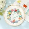 Crafts Handmade Painting Flowers Plants Pattern Cross Stitch DIY Embroidery Embroidery Starter Kit