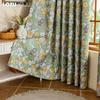 1PC LOZUJOJU French Romantic Antique Style Curtains with Printed Full Blackout Curtains for Bedroom Living Room Balcony Window for Home Decor