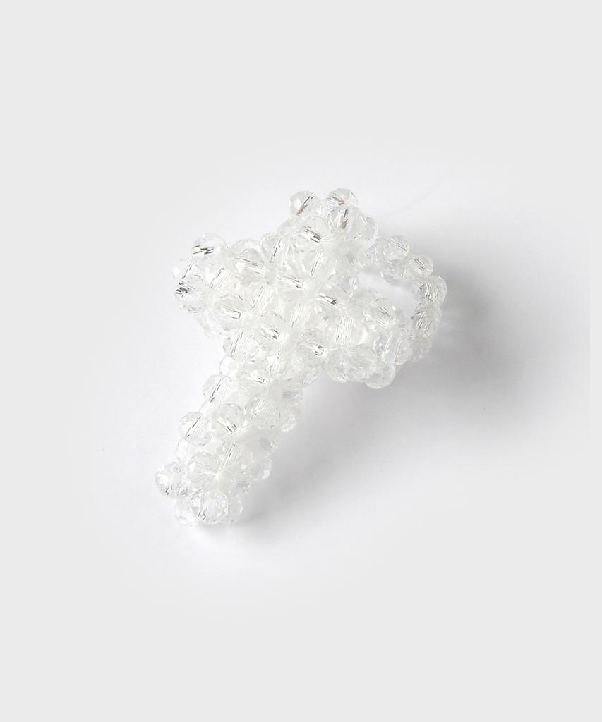 Eireve Jelly Cross Ring (White)